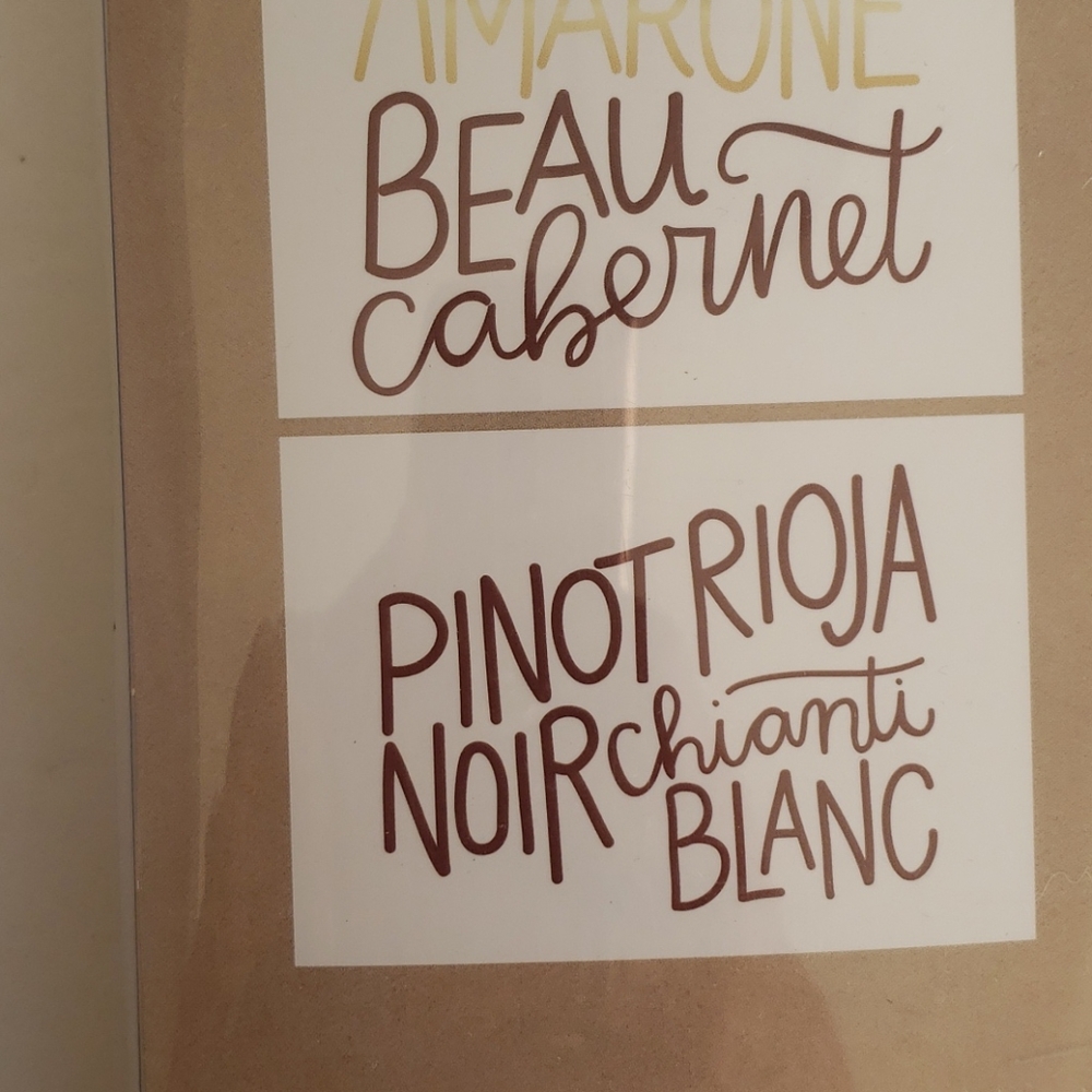 5 WINE Wall Decals: Repositionable/Reusable - Picture 2 of 11